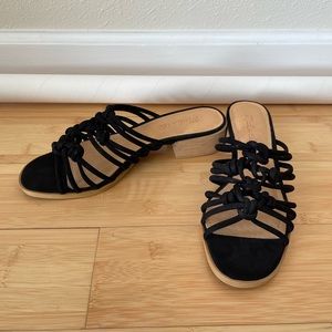 Madewell Black Strappy Sandals